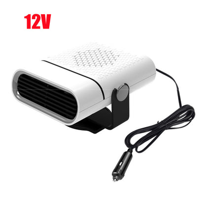 Flag Village Auto Tools 3 In 1 Car Heater Defogger Plug In Cigarette Lighter Mini Car Heater Defroster ABS Car Heaters Fan Defogger Anti-Fog
