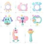 Flag Village Baby Educational Toys 6-12 Months Gift Box Handbell Plastic Set