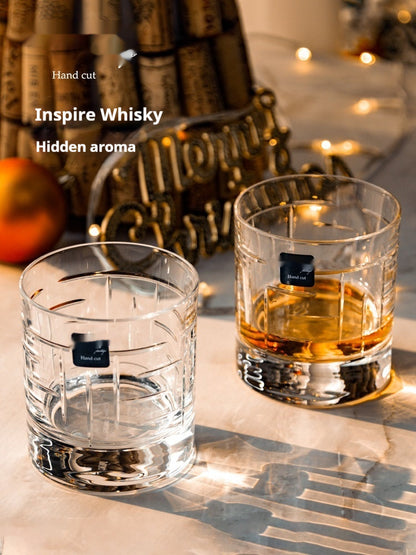 Flag Village Handmade Whiskey Shot Glass Imported Liquor Glass Set Gift Box