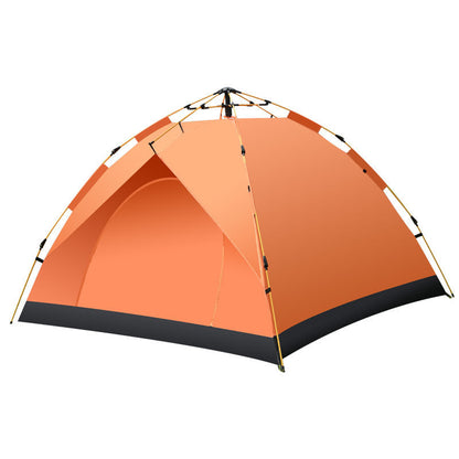 Flag Village Camping Outdoor Travel Double-decker Automatic Tent