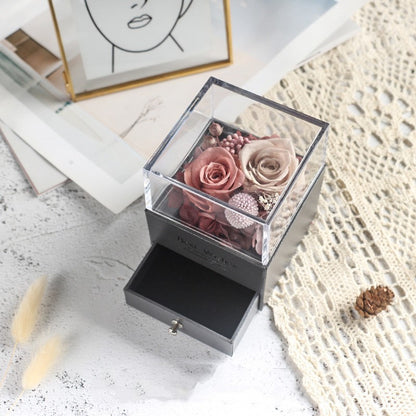 Flag Village Eve Valentine's Day Eternal Flowers Gift Box Ornaments