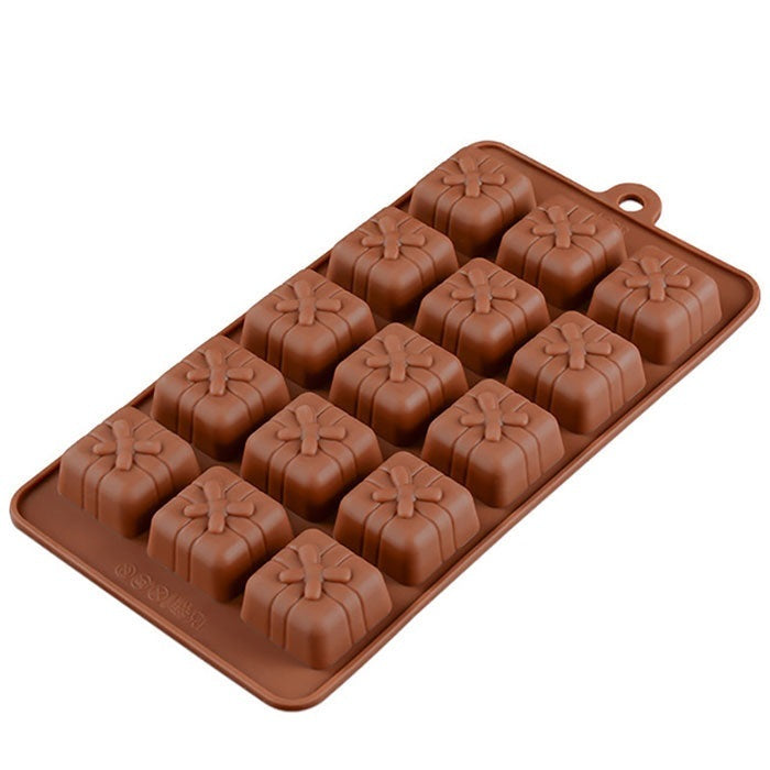 Flag Village Silicone Chocolate Brown Love Heart Mold Gift Box