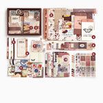Flag Village Retro Gift Box 155-piece Set Ins Gift Box Notebook Tape Sticker Set