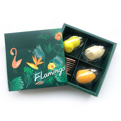 Flag Village Gift Box Cosmetic Egg Set Super Soft Smear-proof Makeup Tools