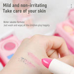 Flag Village Children's Cosmetics Makeup Set Portable Box Simulation Nail Polish Play House Girl's Birthday Gift