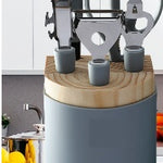 Flag Village Stainless Steel Kitchen Gadgets Household Kitchen Utensils Tray Peeler Egg Beating Scissors Gifts