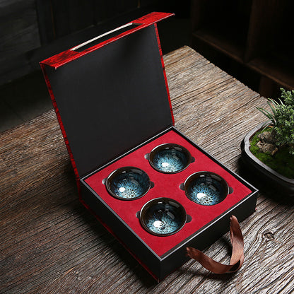 Flag Village Family Kungfu Tea Set Gift Box