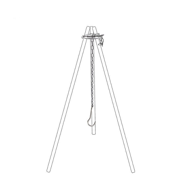 Flag Village Convenient Triangle Hanging Pot Support For Outdoor Camping