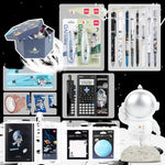 Flag Village Universe Galaxy Exploration Stationery Set Gift Box Spree Birthday Gift Astronaut Notebook Creative Hand Ledger