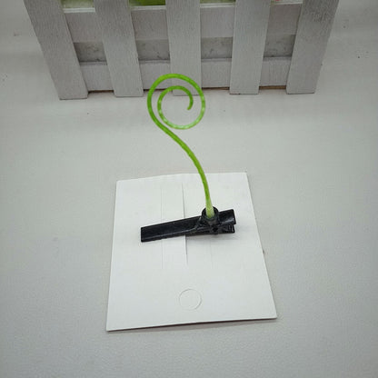 Flag Village Plastic Cute Grass Barrettes Funny Bean Sprout Class Kindergarten Gifts Spring Clip
