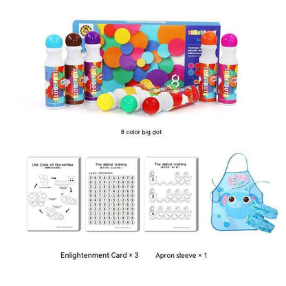 Flag Village Children's Graffiti Painting Stationery Coloring Early Education Gift Box