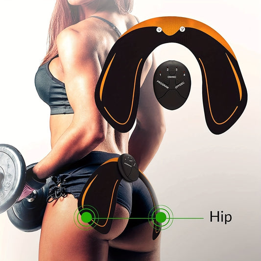 Flag Village Hip Trainer, Buttock Lift Massage Device Smart Fitness Exercise Gear Home Office, Portable U-Shape Butt Lifting Workout Equipment Gifts For Women