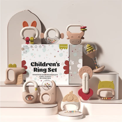 Flag Village Baby Dental Gel Gift Box Soft Gel Set Toys