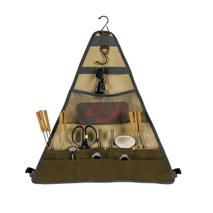 Flag Village Outdoor Camping Tableware Spatula Spoon Hanging Cookware Foldable Tableware Bag