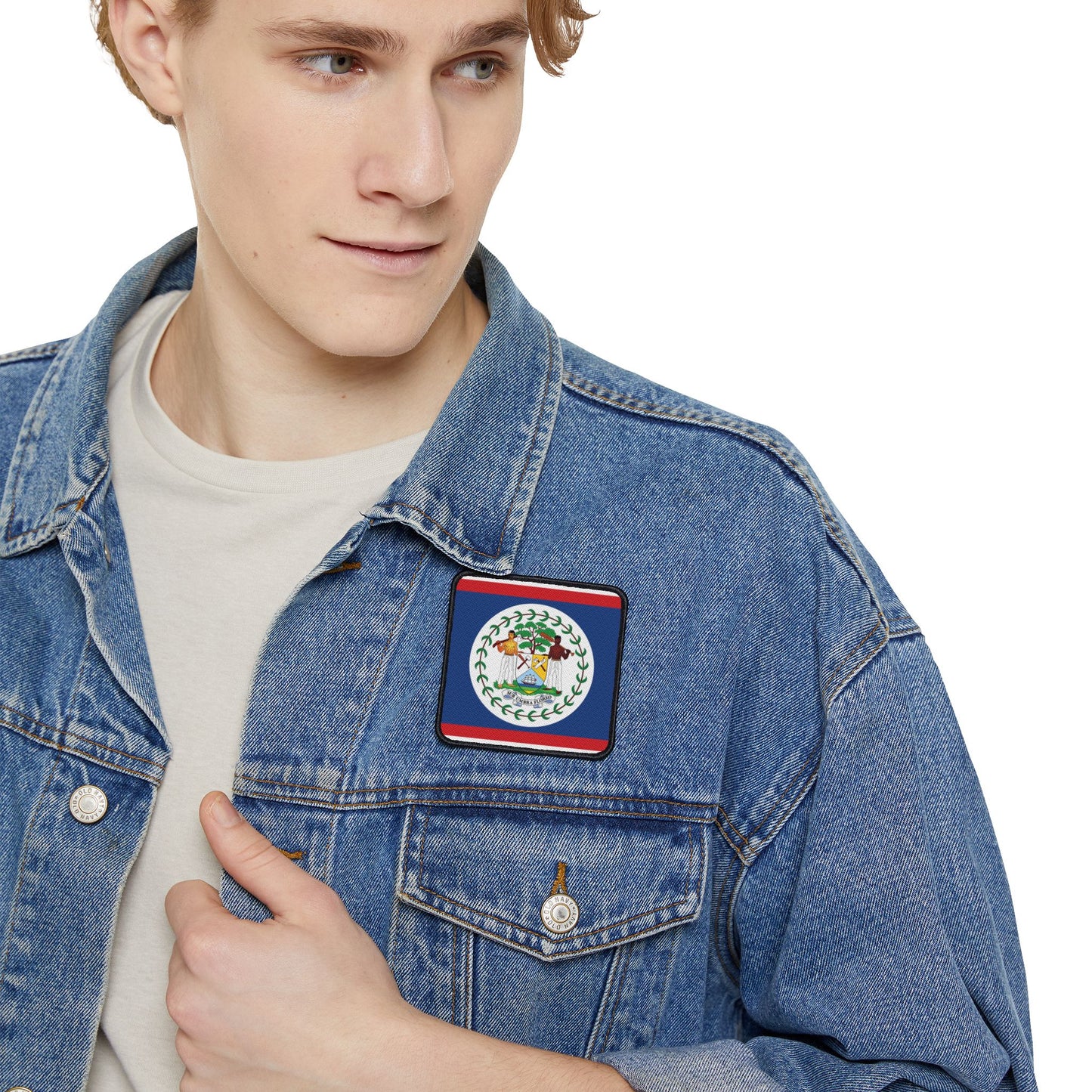 Flag Village Belize Flag Embroidery Iron-On Patches