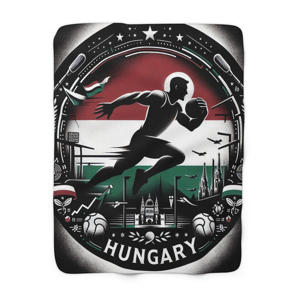 Flag Village Hungary Sporting Fleece Blanket 50" x 60"