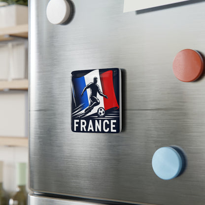 Flag Village France Flag Sporting Porcelain Magnet, Square FRA0005