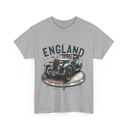 Flag Village UK Vintage Car Flag T-SHIRT Heavy Cotton Tee UK0010
