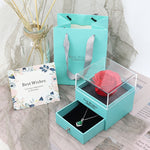 Flag Village Eternal flower gift box Earring Necklace Pendant box couple ring box
