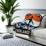 Flag Village Netherlands Sporting Flag Sherpa Fleece Blanket NLD0009