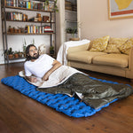 Flag Village Camping Thin Portable Envelope Cotton Sleeping Bag