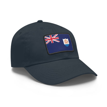 Flag Village Anguilla Flag Hat Cap with Leather Patch