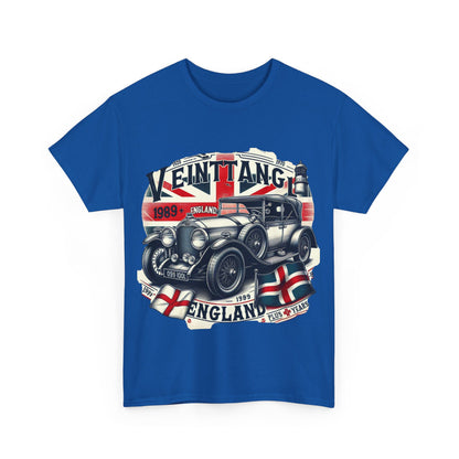 Flag Village UK Vintage Car Flag T-SHIRT Heavy Cotton Tee UK0006