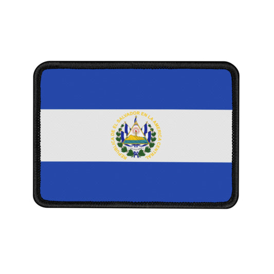 Flag Village El Salvador Flag Embroidery Iron-On Patches