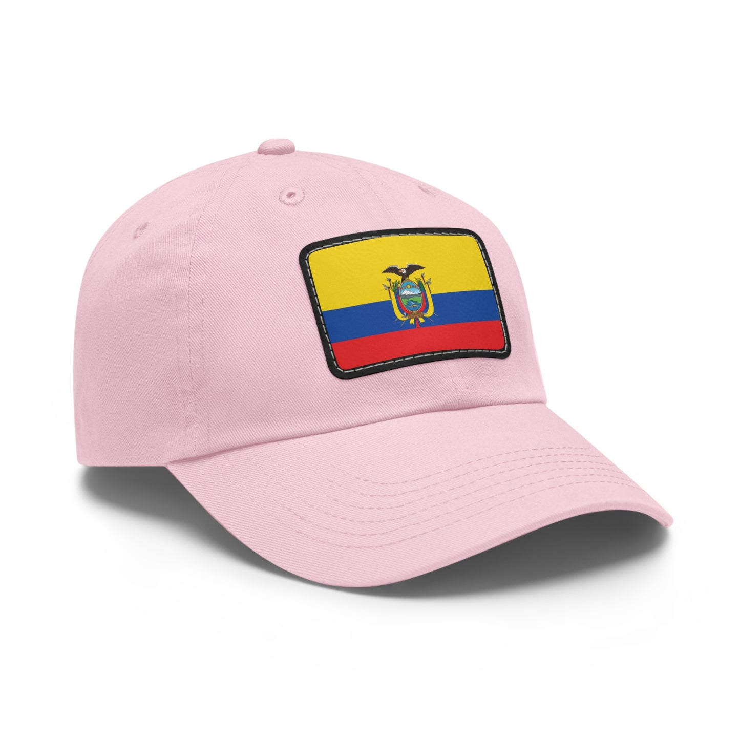 Flag Village Ecuador Flag Hat Cap with Leather Patch