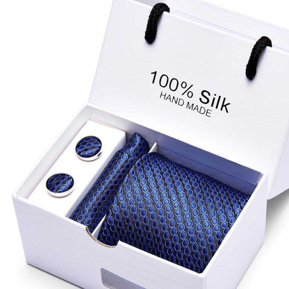 Flag Village Men's gift box 5-piece suit business formal wedding tie