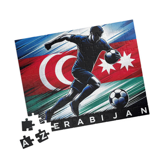 Flag Village Azerbaijan Sporting Flag Puzzle (110, 252, 520, 1014-piece) AZE0007