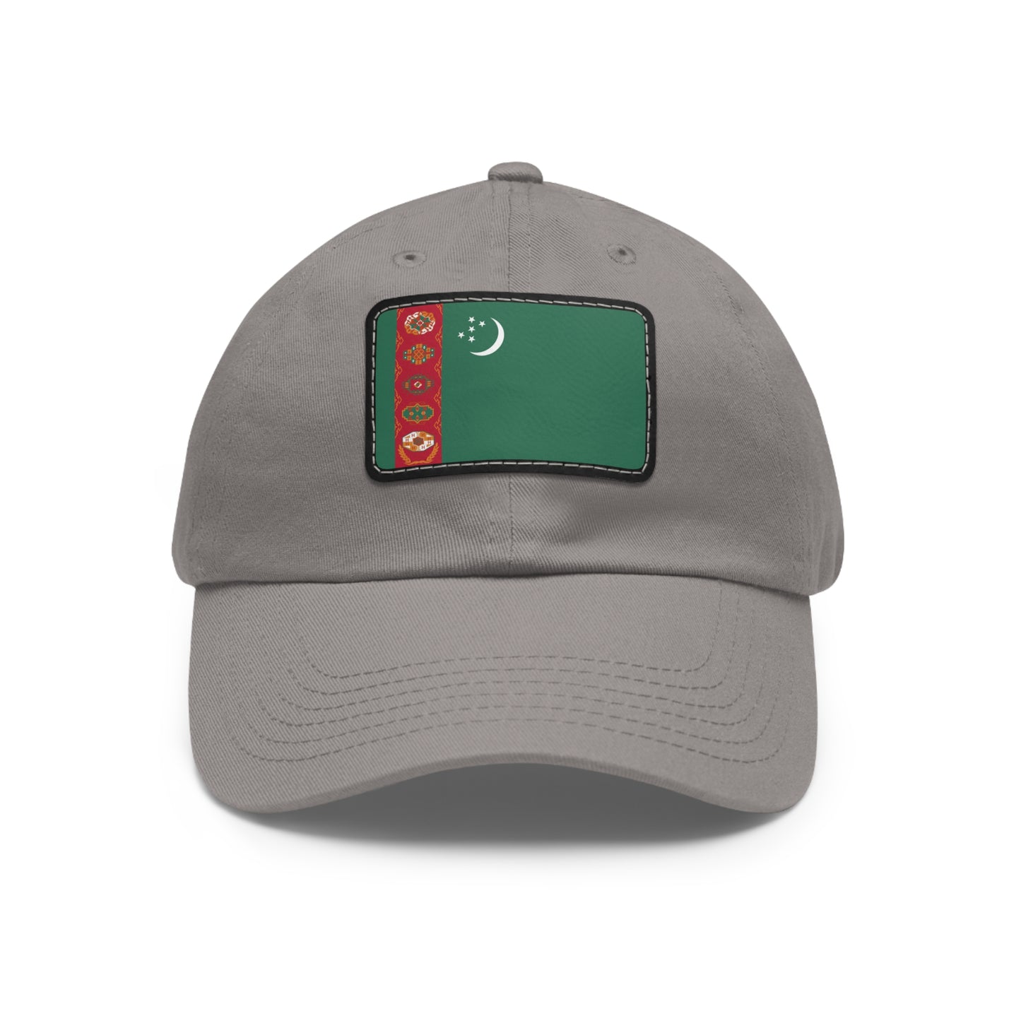 Flag Village Turkmenistan Flag Hat Cap with Leather Patch