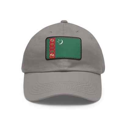 Flag Village Turkmenistan Flag Hat Cap with Leather Patch