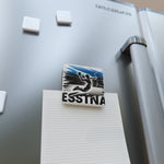 Flag Village Estonia Flag Sporting Porcelain Magnet, Square EST0005