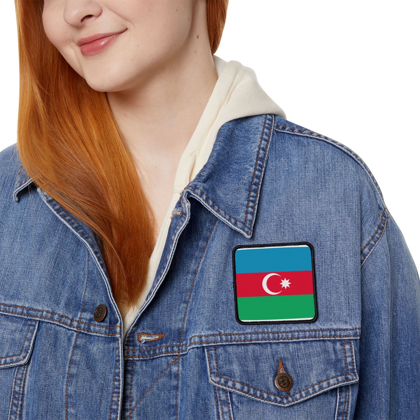 Flag Village Azerbaijan Flag Embroidery Iron-On Patches