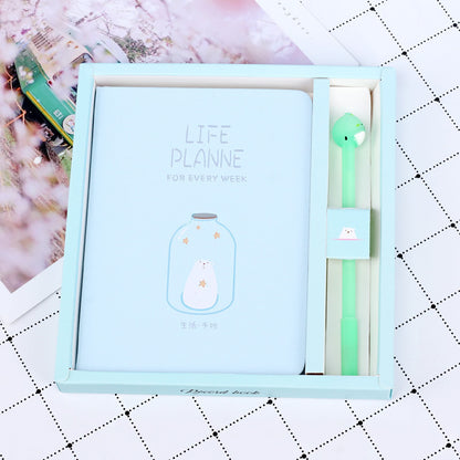Flag Village Cartoon Notebook Suit Couple Notebook Gift Box