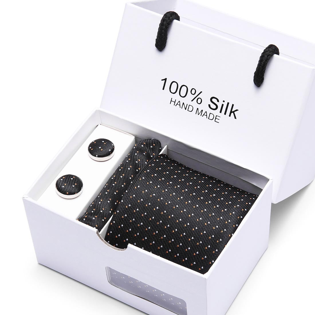 Flag Village Men's gift box 5-piece suit business formal wedding tie