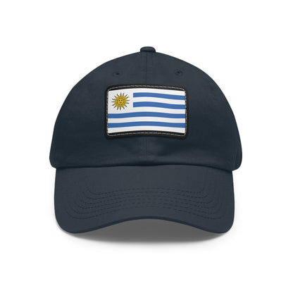 Flag Village Uruguay Flag Hat Cap with Leather Patch