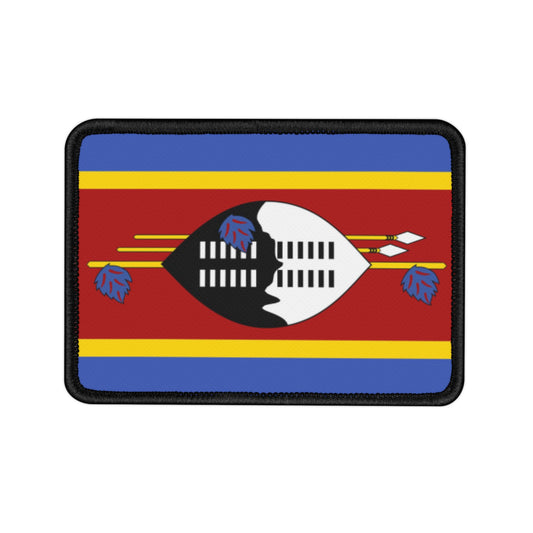 Flag Village Eswatini Flag Embroidery Iron-On Patches