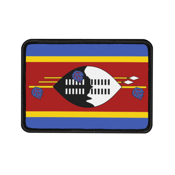 Flag Village Eswatini State Flag Embroidered Iron-On Patch