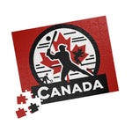 Flag Village Canada Sporting Flag Jigsaw Puzzle