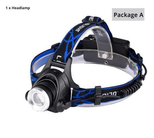 Flag Village USB Charging Built-in Smart Sensor Head-mounted Outdoor Fishing Headlight