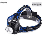 Flag Village USB Charging Built-in Smart Sensor Head-mounted Outdoor Fishing Headlight