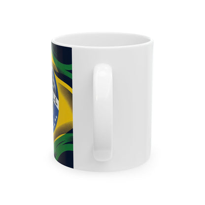 Flag Village BRAZIL Sporting Flag Ceramic Coffee Mug 11oz BRA0014