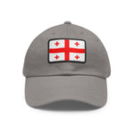 Flag Village Georgia Flag Hat Cap with Leather Patch