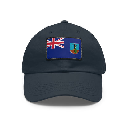 Flag Village Montserrat Flag Hat Cap with Leather Patch