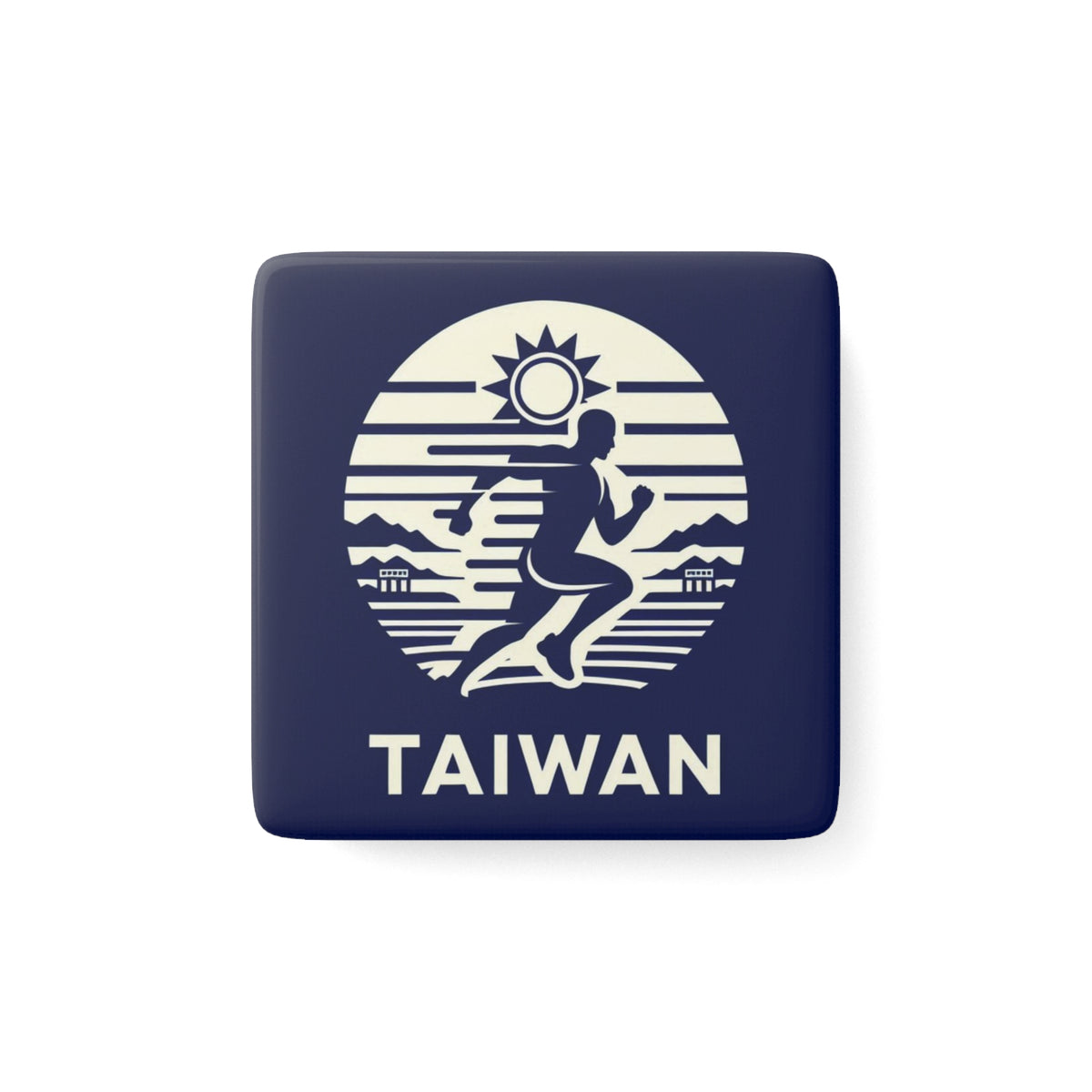 Flag Village Taiwan National Flag Magnet 2" x 2"