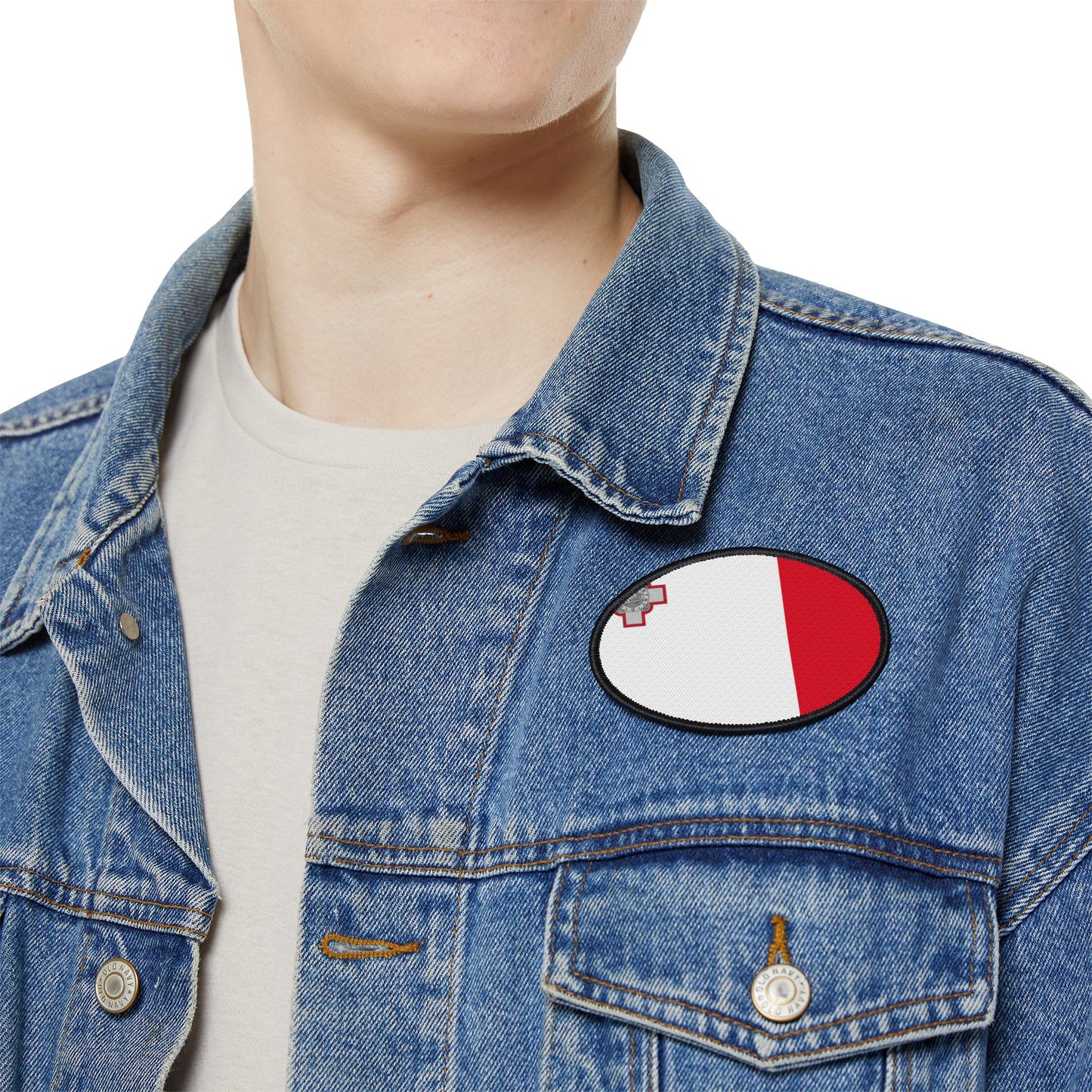Flag Village Malta Flag Embroidery Iron-On Patches