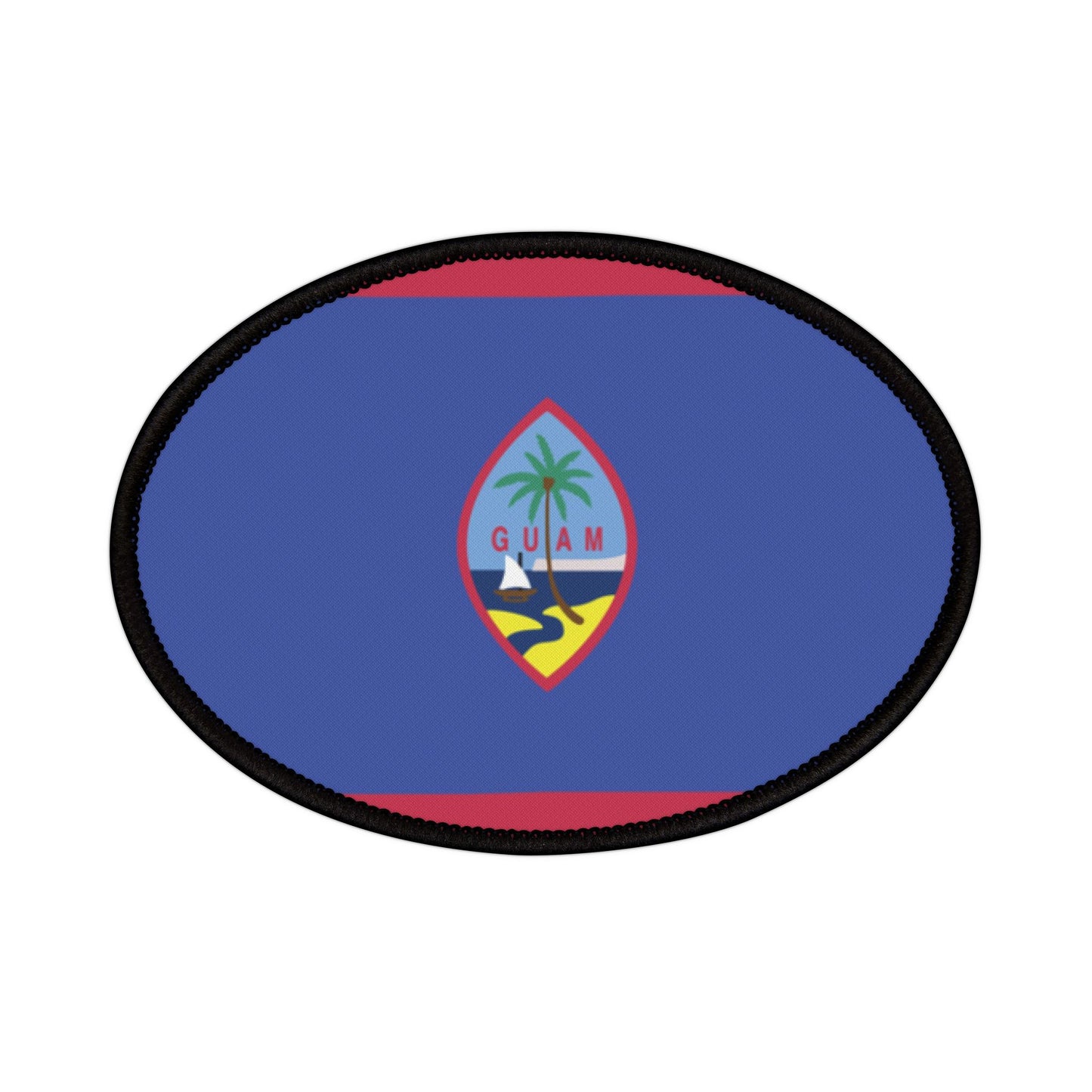 Flag Village Guam Flag Embroidery Iron-On Patches