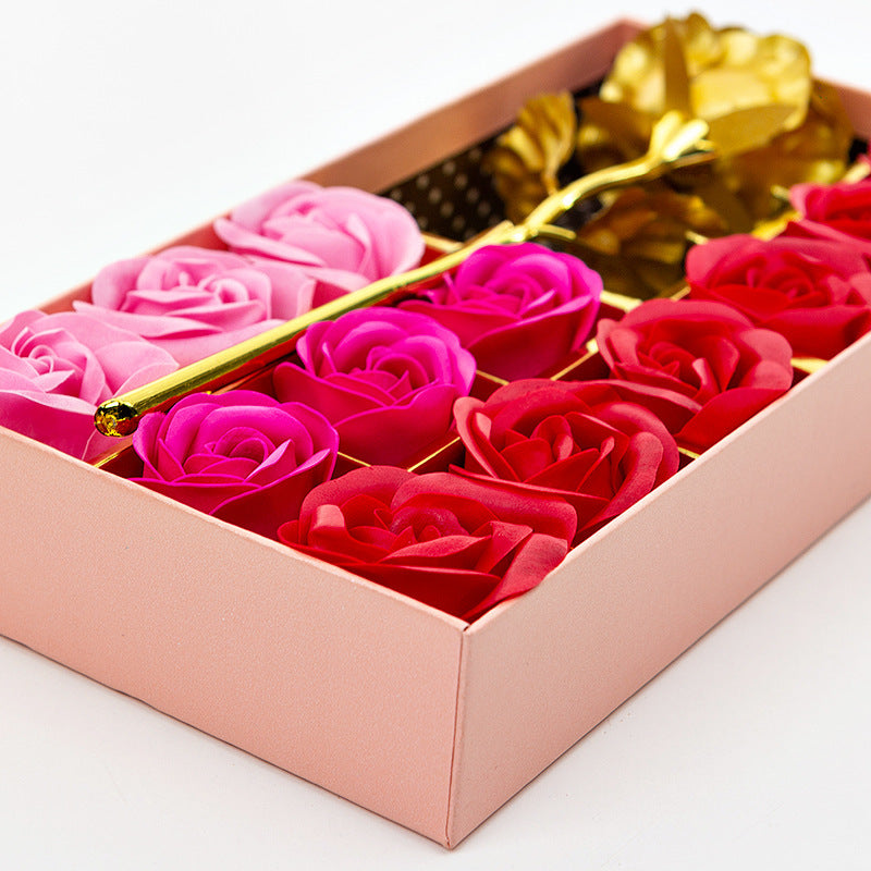 Flag Village Rose Soap Flower Gift Box 12 Soap Flower Gift Box
